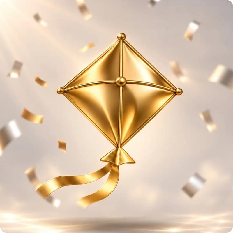 The bumper prize: a gold kite